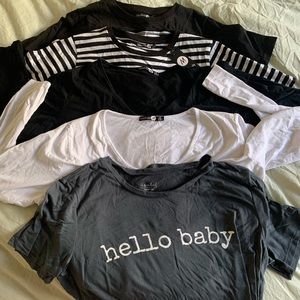 Bundle of maternity shirts